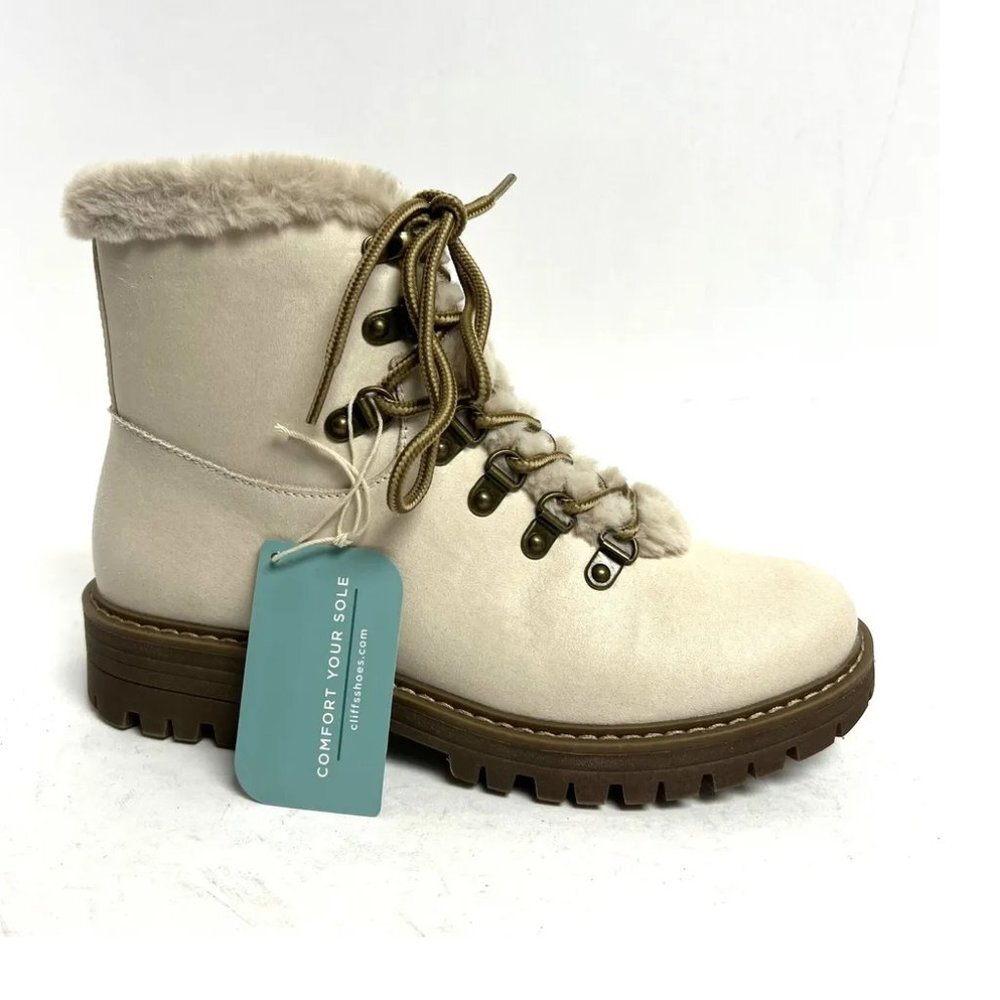 White Mountain Womens Major Way Boot White Size 7 M